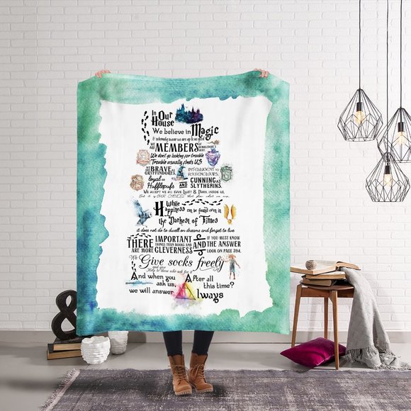 Harry Potter | In this House we.... - 50x60 Blanket NWOT - Picture 1 of 2